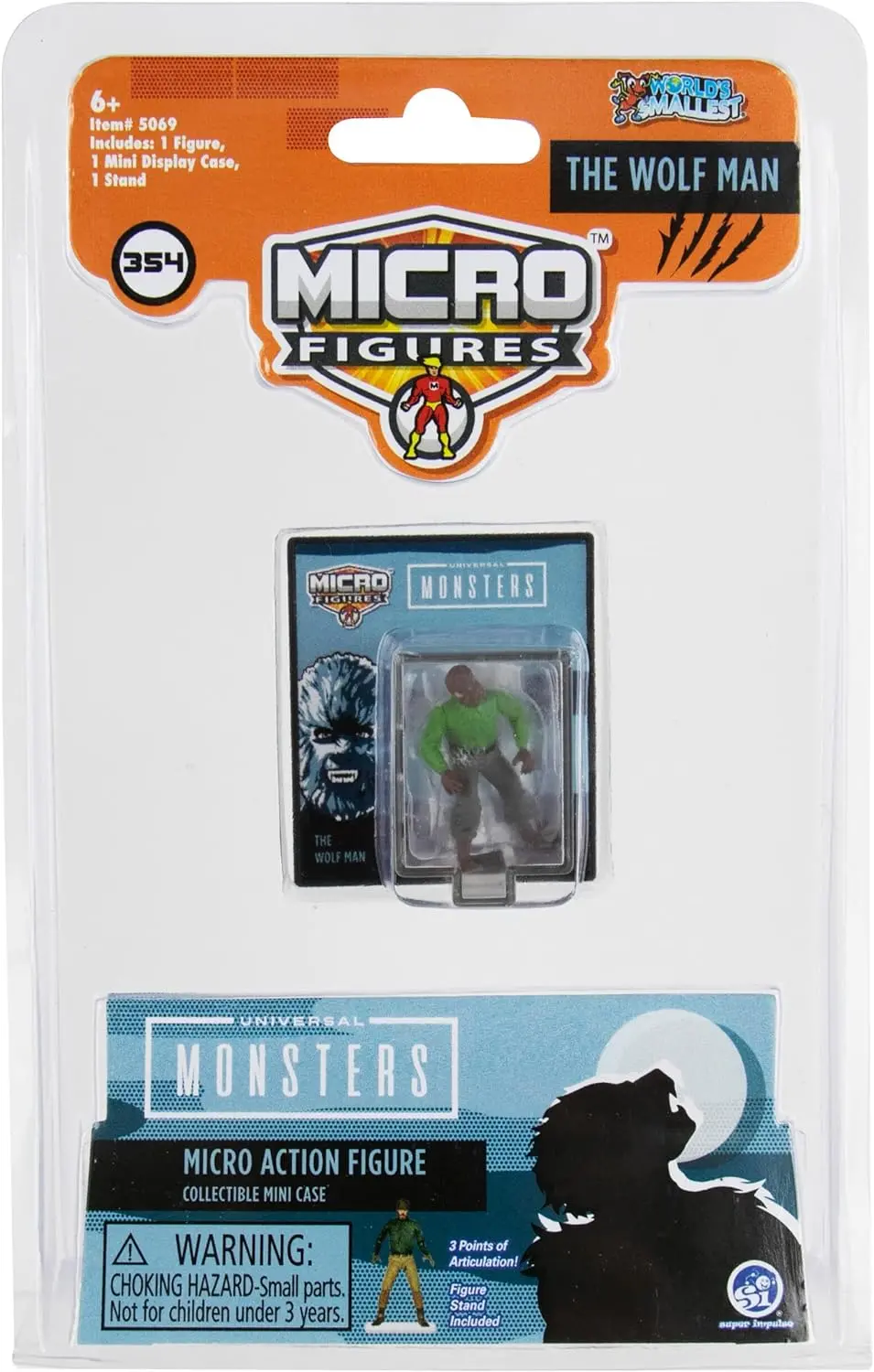 Worlds Smallest - Universal Monsters - The Wolf Man Micro Figure (99185) 1