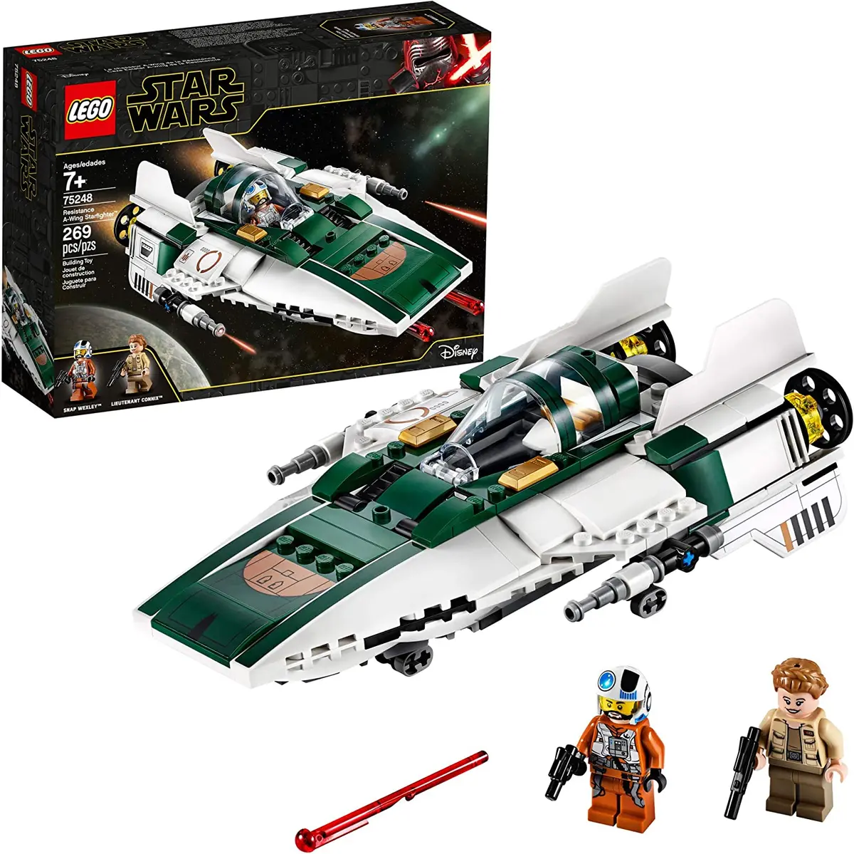 Lego Star Wars Rise Of Skywalker: Resistance A-Wing Starfighter (Phantom) Retired Building Toy 75248 Low Stock 1
