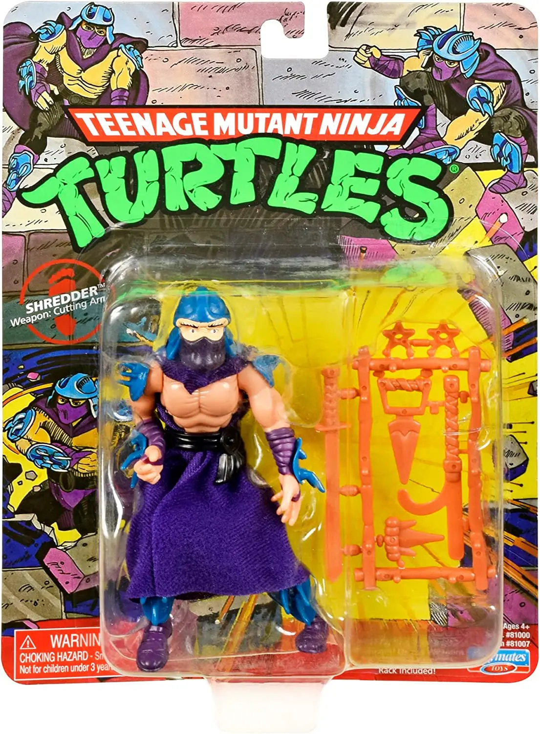 Playmates Teenage Mutant Ninja Turtles Classic: Shredder (Weapon: Cutting Armor) Action Figure 81007 1