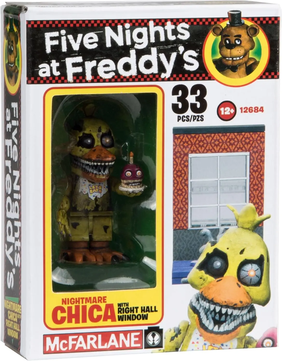 Mcfarlane Toys - Five Nights At Freddy's - Nightmare Chica With Right Hall Window Building Toy 12684 1