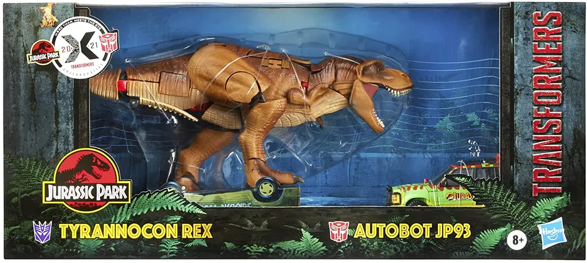 Transformers Collaborative - Jurassic Park - Tyrannocon Rex & Autobot Jp93 Action Figures (F0632) Low Stock 1