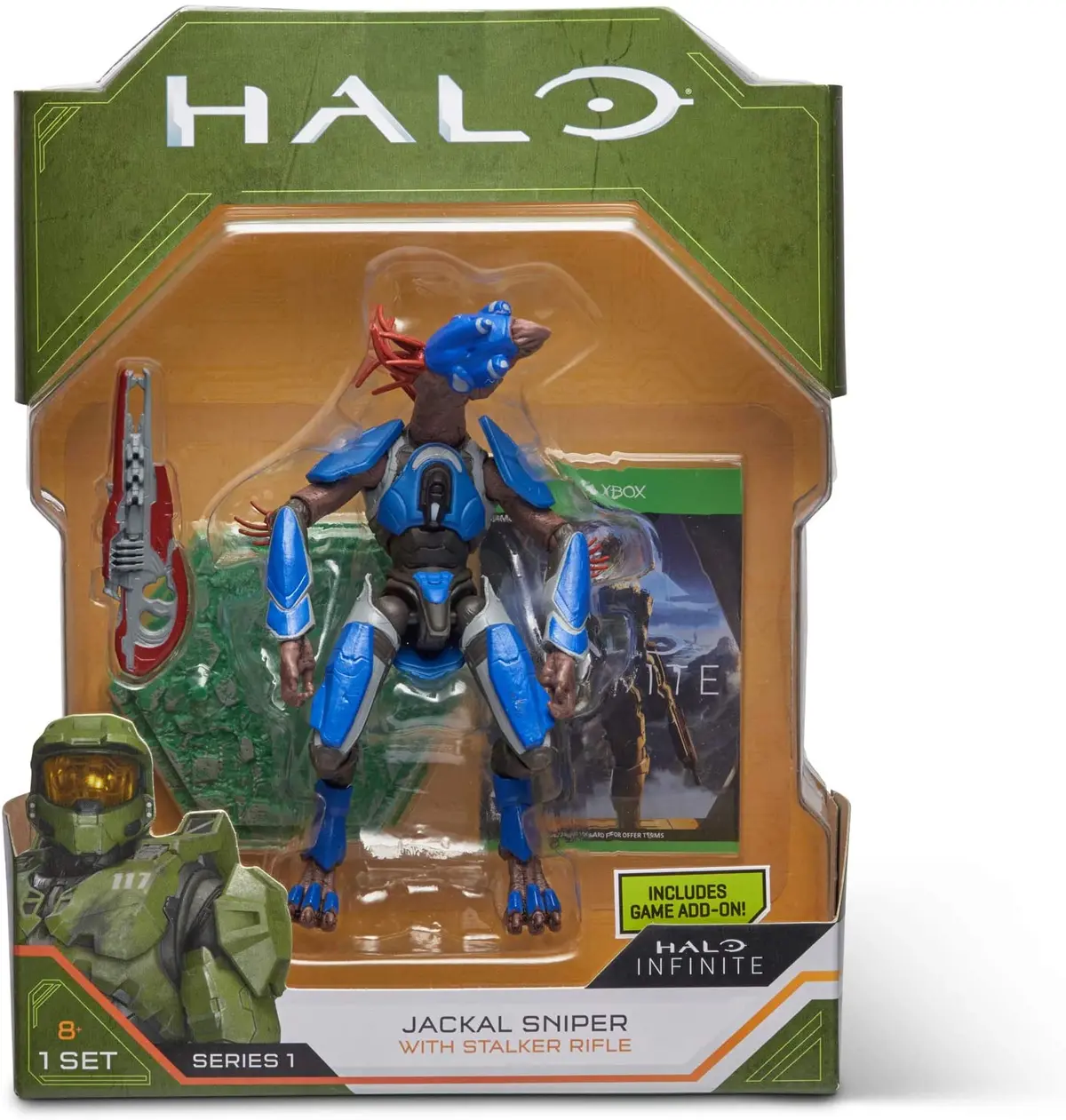 Halo Infinite - Series 1 - Jackal Sniper (With Stalker Rifle) Action Figure (Hlw0005) Low Stock 1