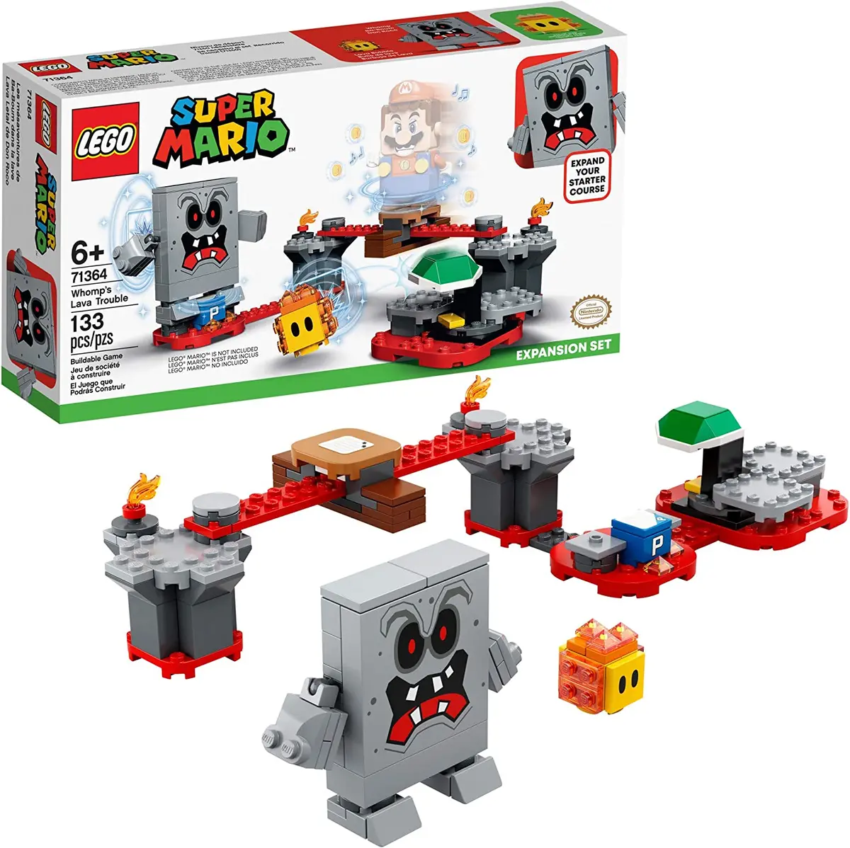 Lego Super Mario - Whomp'S Lava Trouble Expansion Set (71364) Buildable Game Last One! 1