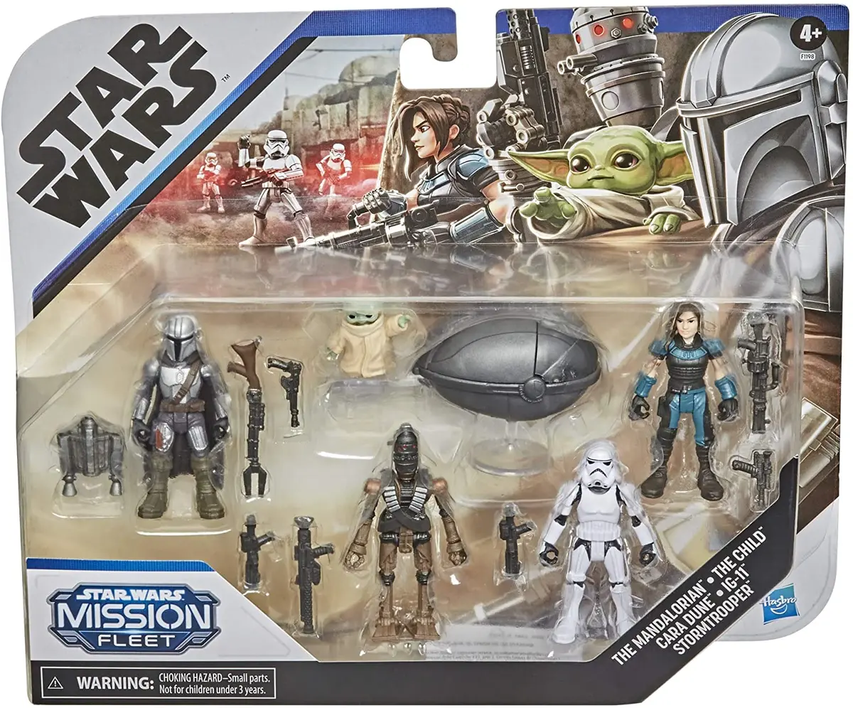 Star Wars Mission Fleet - Defend The Child: Mandalorian, Child, Cara Dune, Ig-11, Stormtrooper F1198 1
