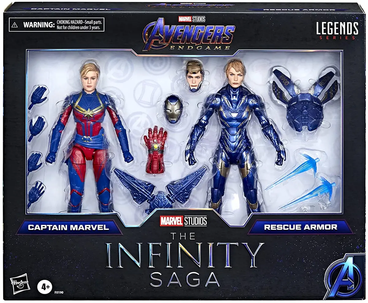 Marvel Legends (Avengers: Endgame - Infinity Saga) Captain Marvel & Rescue Armor Action Figures F0190 Low Stock 1