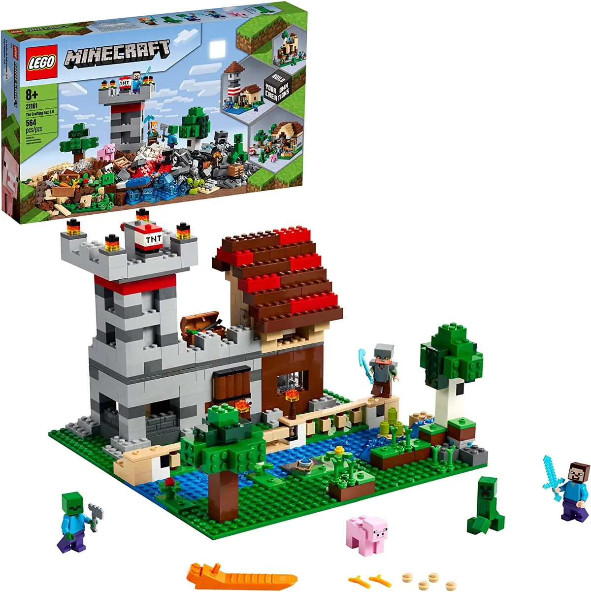 Lego Minecraft - The Crafting Box 3.0 (21161) Building Toy Low Stock 1