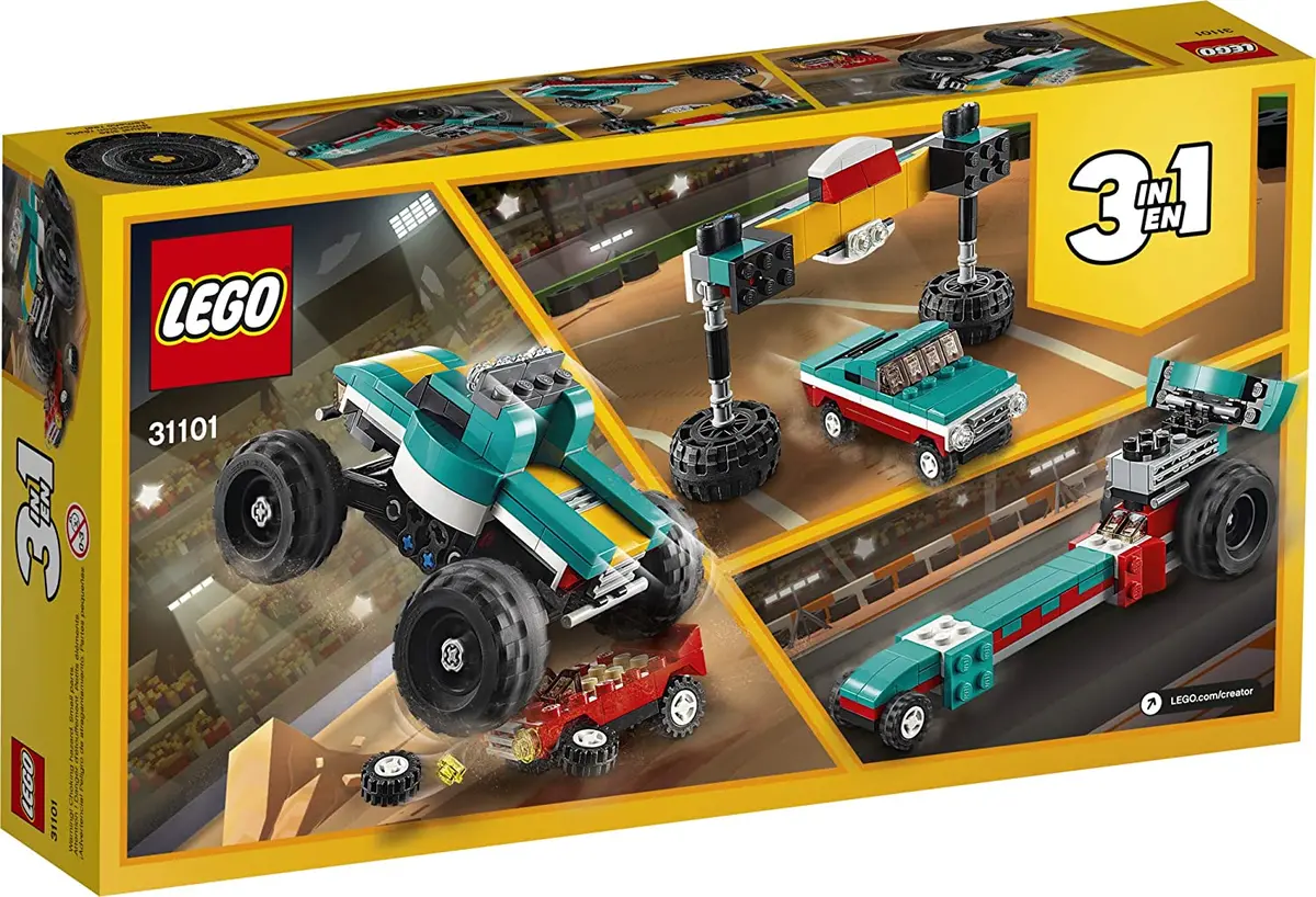 Lego Creator 3-In-1 - Monster Truck (31101) Building Toy Low Stock 2
