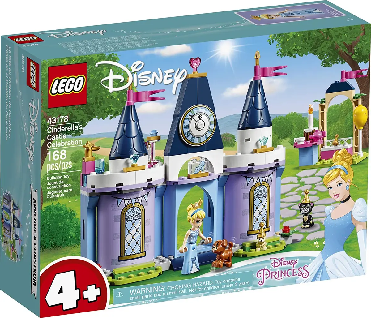 Lego Disney - Cinderella’S Castle Celebration (43178) Retired Building Toy Low Stock 1
