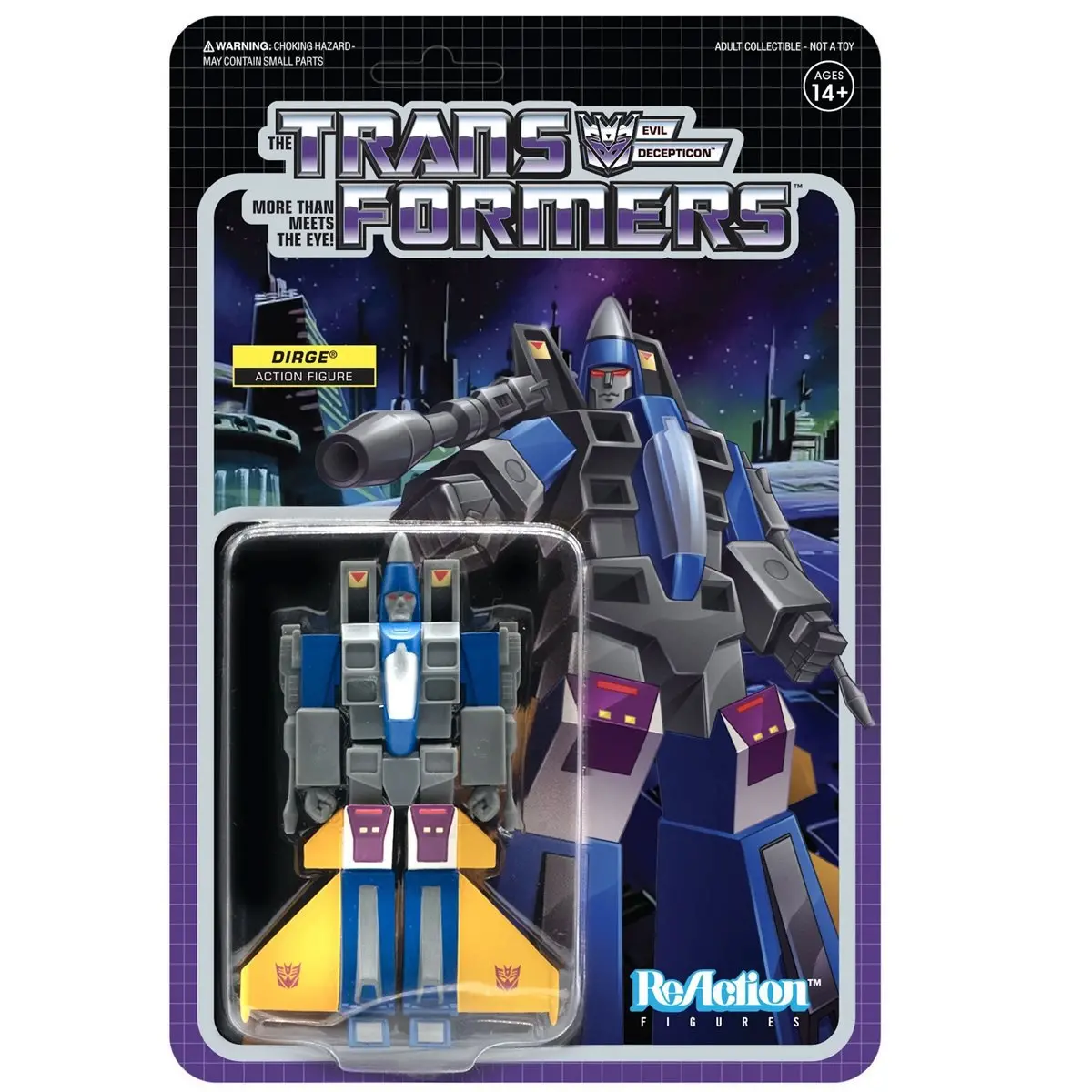 Super7 Reaction Figures - Transformers - Dirge Action Figure (80809) Low Stock 1