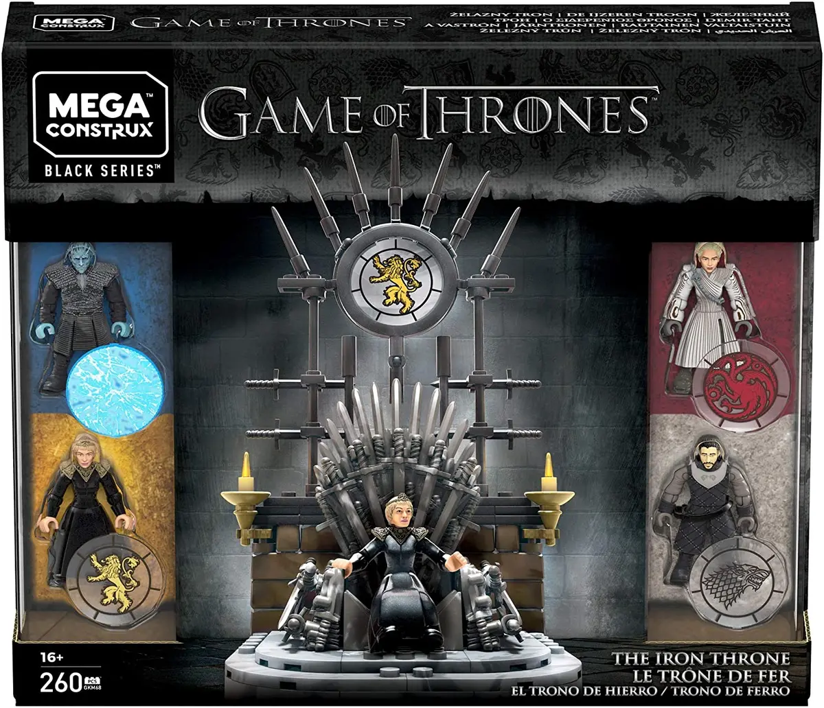 Mega Construx Black Series - Game Of Thrones - The Iron Throne (Gkm68) Building Set Low Stock 1