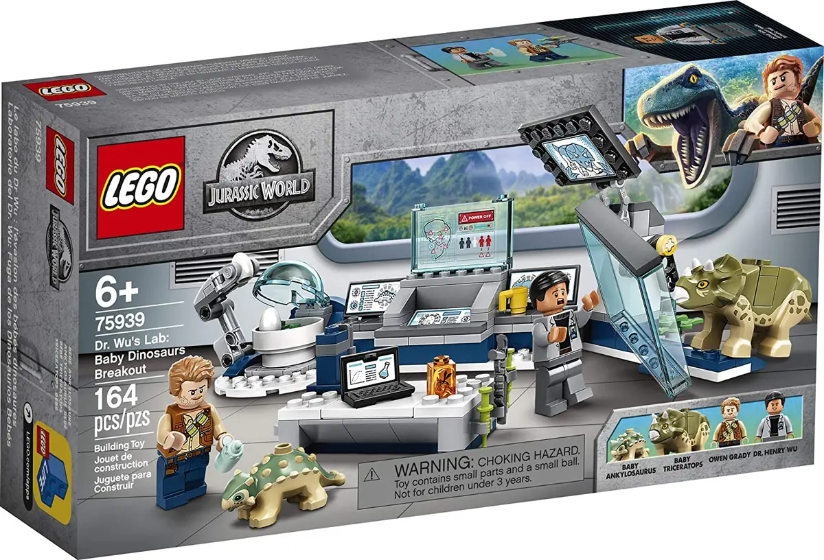 Lego Jurassic World - Dr. Wu'S Lab: Baby Dinosaurs Breakout (75939) Retired Building Toy 1