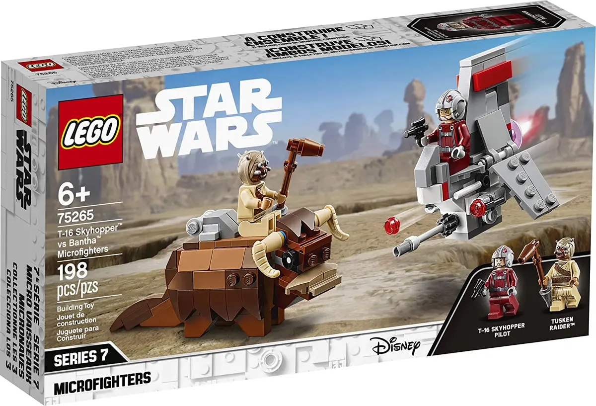 Lego Star Wars Microfighters - T-16 Skyhopper Vs Bantha Microfighters (75265) Retired Building Toy Low Stock 1