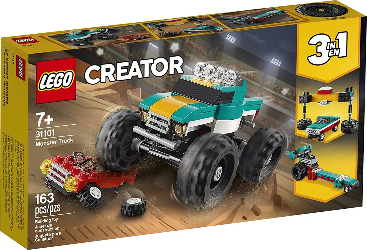 Lego Creator 3-In-1 - Monster Truck (31101) Building Toy Low Stock 1