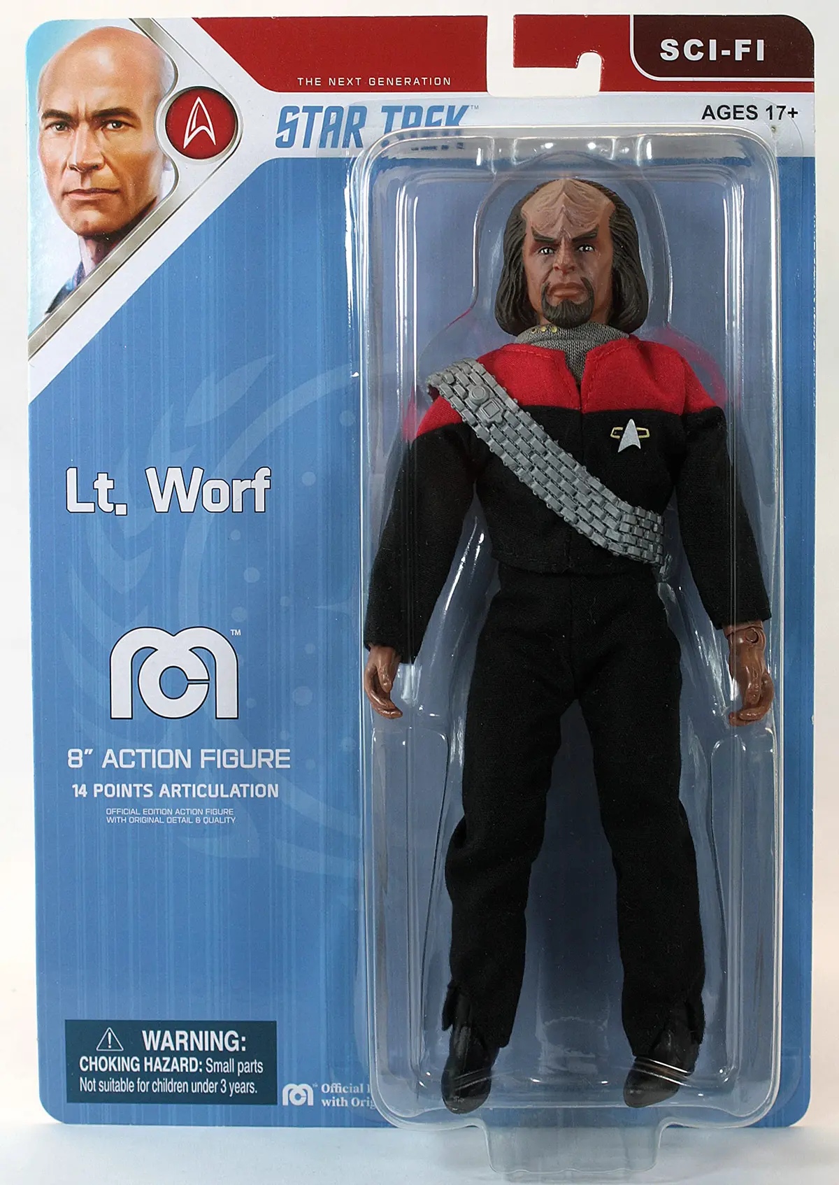 Mego Sci-Fi - Star Trek: The Next Generation - Lt. Worf 8-Inch Action Figure (63151) Last One! 1