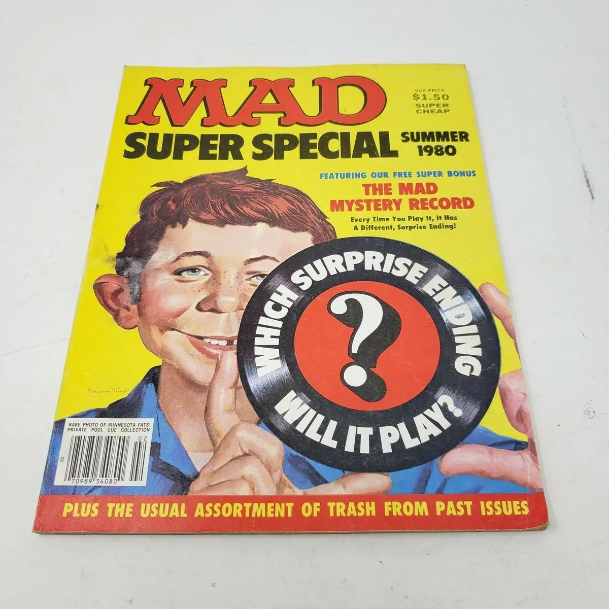 Mad Magazine No Mystery Record Included Super Special Summer 1980 Vintage 80S 1