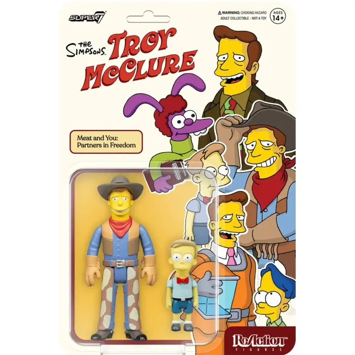 Super7 Reaction Figures - The Simpsons: Troy Mcclure W2 - Meat And You: Partners In Freedom (81626) Low Stock 1