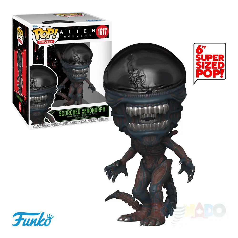 Funko Pop! Movies #1617 - Aliens: Romulus - Scorched Xenomorph Super Vinyl Figure (82659) Low Stock 1