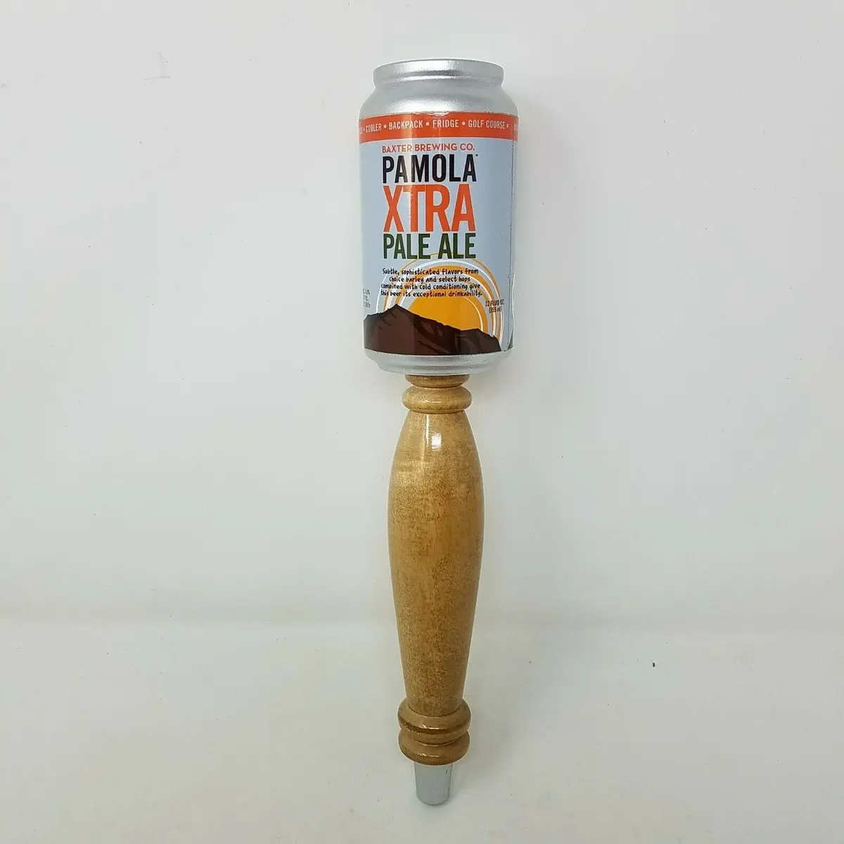Baxter Brewing Maine Craft Beer Tap Handles Can On Top Pamola Xtra Pale Ale Wood 1
