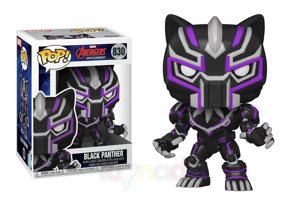 Funko Pop! Marvel #830 - Avengers Mech Strike - Black Panther Vinyl Figure (55234) Low Stock 1
