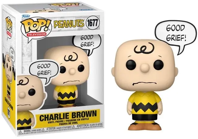Funko Pop! Television #1677 - Peanuts - Charlie Brown (Good Grief) Vinyl Figure (83508) 1