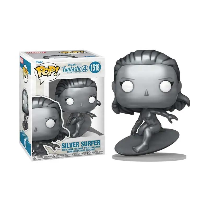 Funko Pop! Marvel #1518 - The Fantastic Four: First Steps (2025) - Silver Surfer Vinyl Figure (83587) Low Stock 1