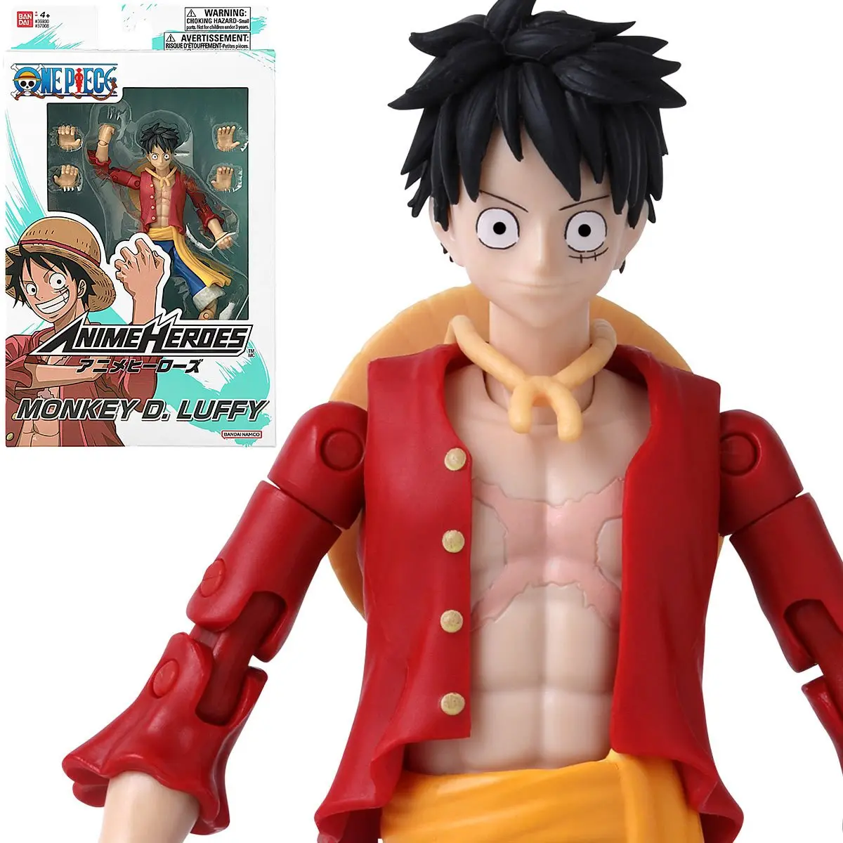 Bandai - Anime Heroes - One Piece - Monkey D. Luffy (Renewal Version) Action Figure (37008) 1