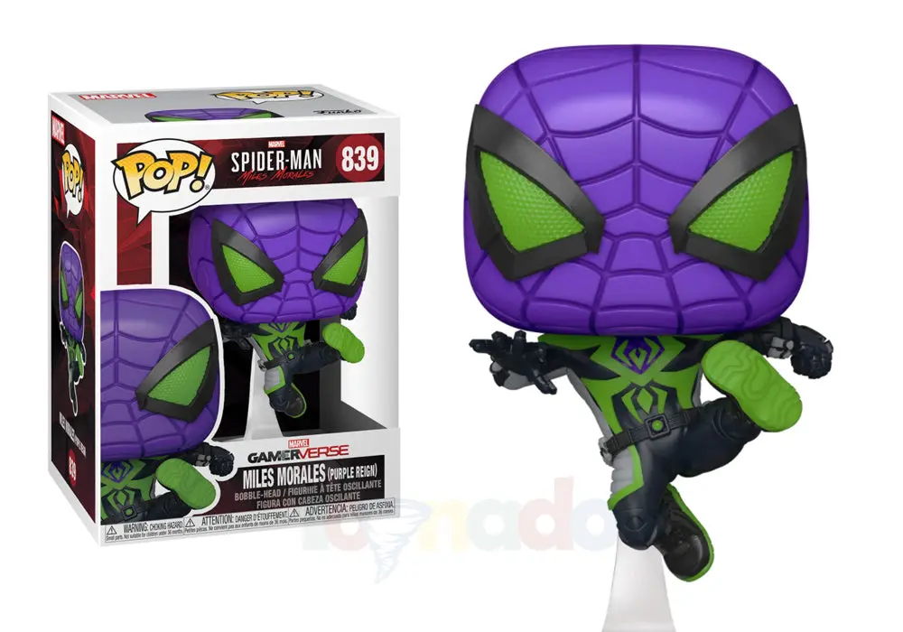 Funko Pop! Games #839 - Spider-Man (Miles Morales) - Miles Morales (Purple Reign) Vinyl Figure Last One! 1