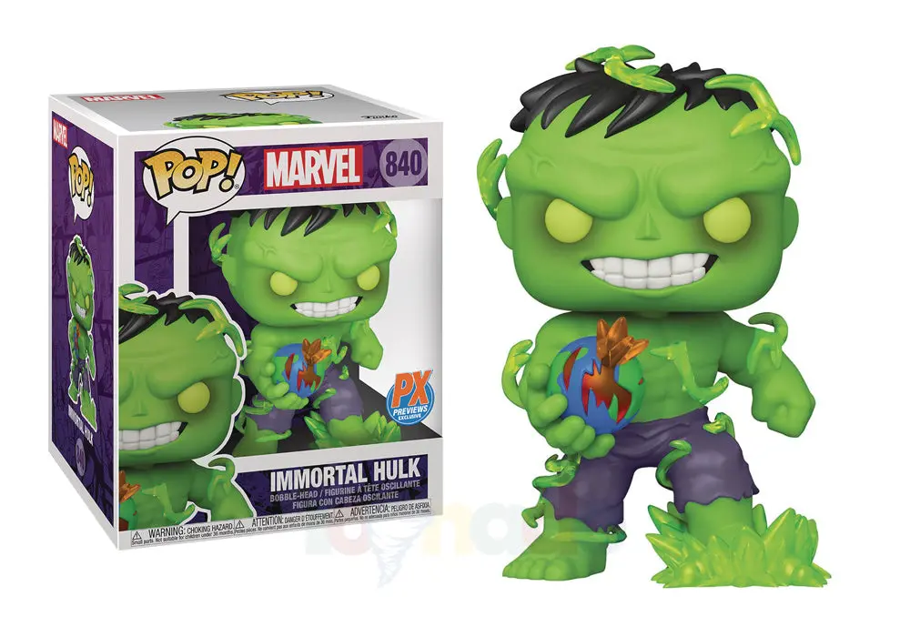 Funko Pop! Marvel #840 - Px Previews Exclusive - Immortal Hulk 6-Inch Vinyl Figure (55638) Low Stock 1