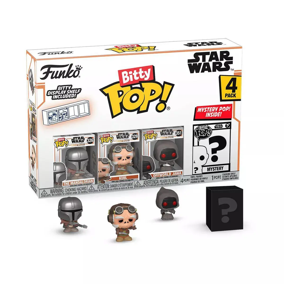 Funko Bitty Pop! Star Wars: The Mandalorian (The Mandalorian) 4-Pack Vinyl Figures (75452) 1