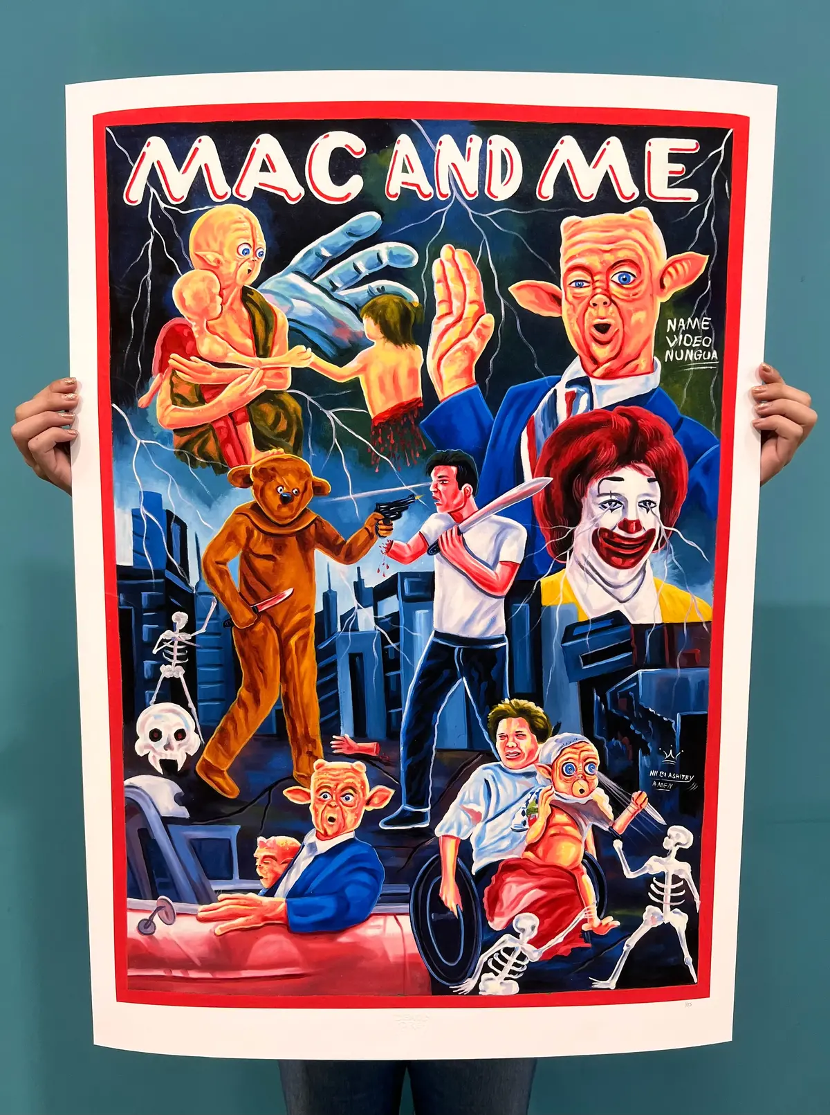 Mac And Me - Limited Edition Archival Giclée Print From Static Medium By Nii Bi Ashitey 1