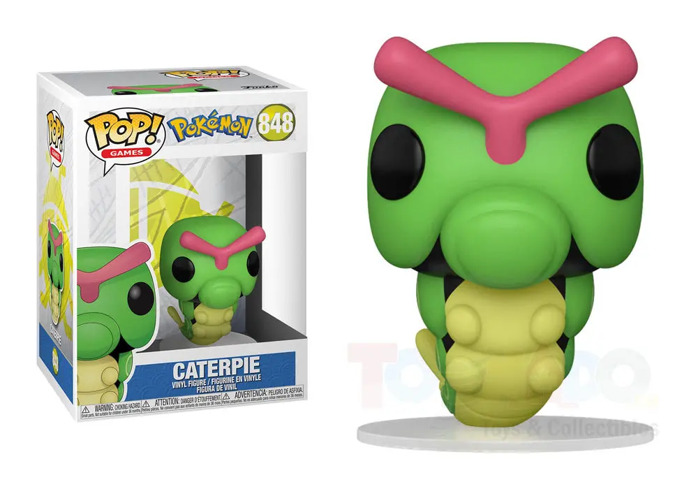 Funko Pop! Games #848 - Pokémon - Caterpie Vinyl Figure Low Stock 1