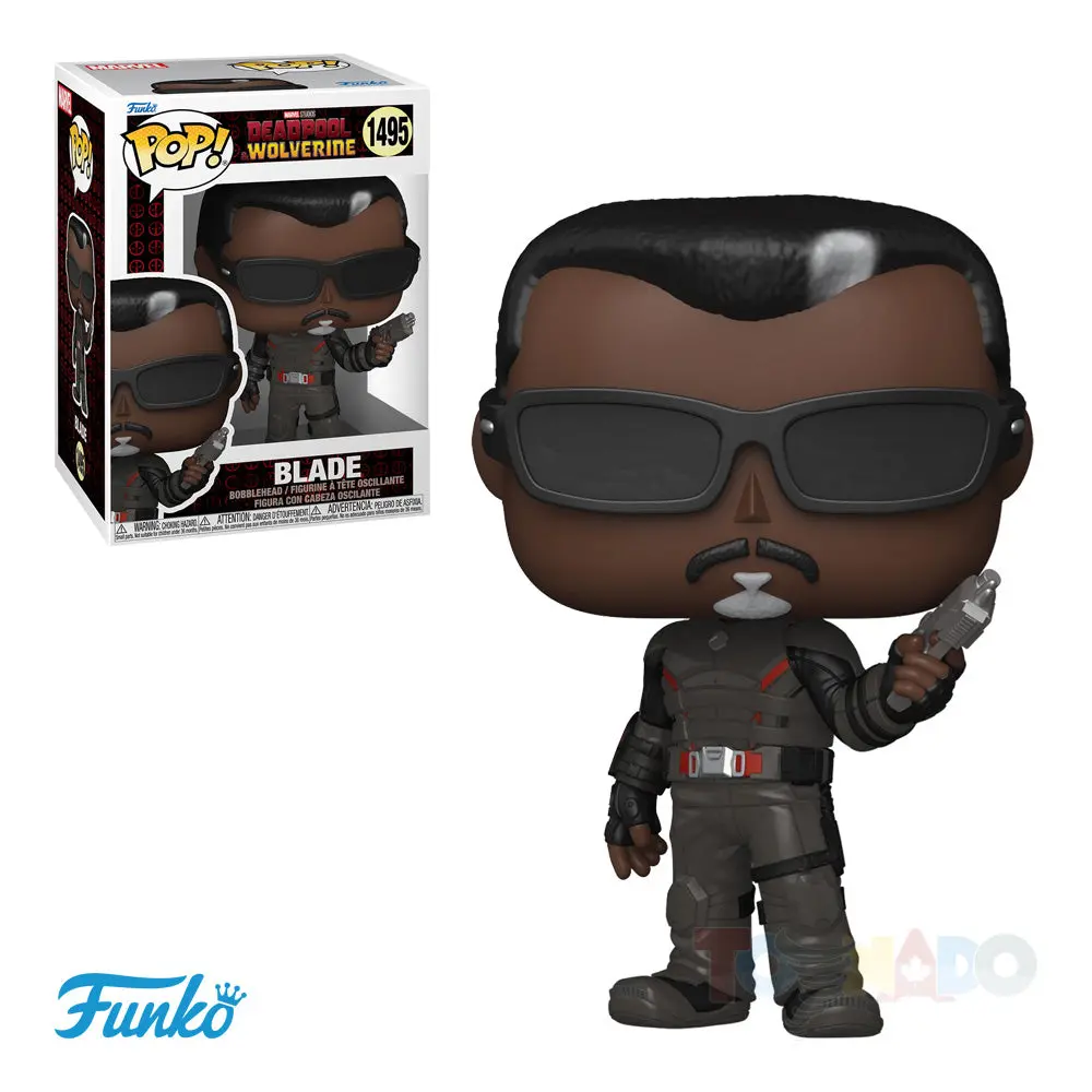 Funko Pop! Movies #1495 - Deadpool And Wolverine - Blade Bobblehead Vinyl Figure (84847) 1