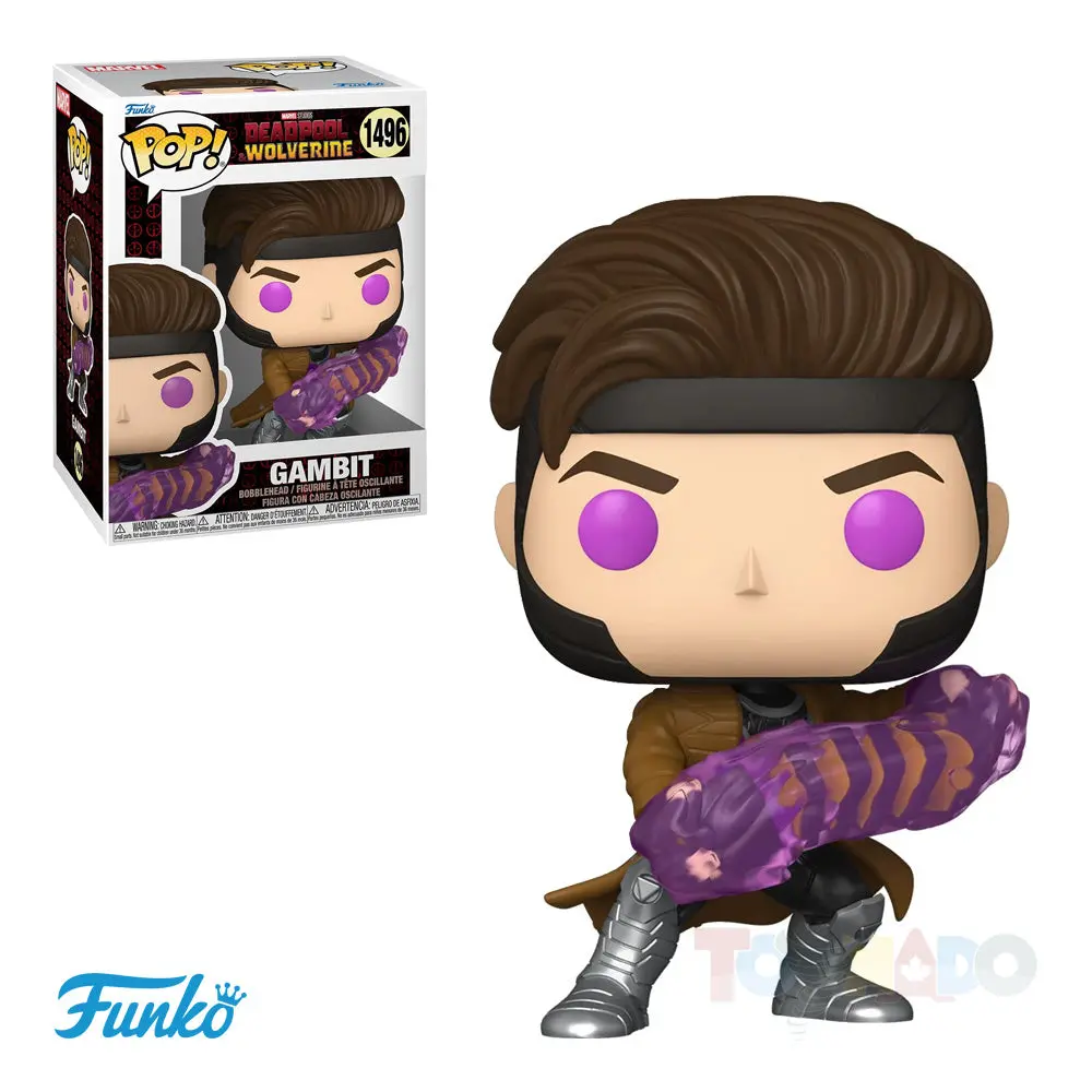 Funko Pop! Movies #1496 - Deadpool And Wolverine - Gambit Bobblehead Vinyl Figure (84848) 1