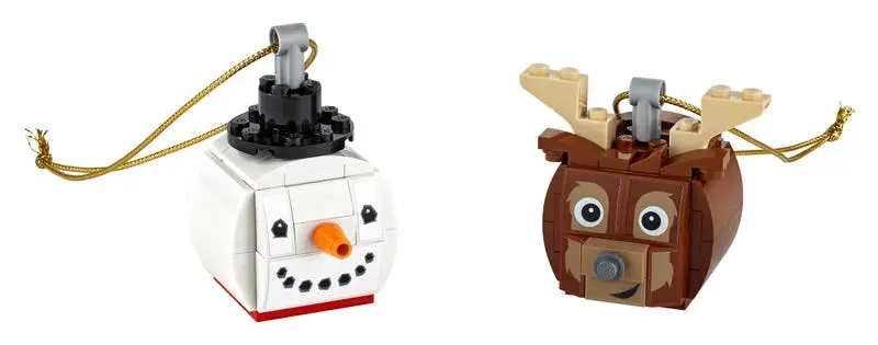 Lego Collection - Snowman & Reindeer Duo Ornaments (854050) Building Toy Low Stock 1
