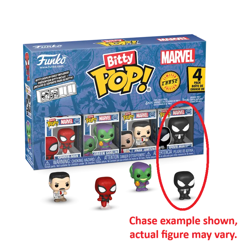 Funko Bitty Pop! Spider-Man (Series 1) 4-Pack (Spider-Man) Vinyl Figures (85701) Last One! 1