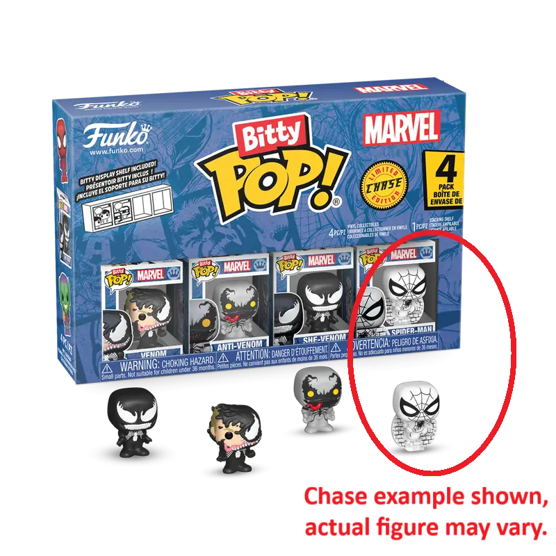Funko Bitty Pop! Spider-Man (Series 3) 4-Pack (Venom) Vinyl Figures (85703) Last One! 1