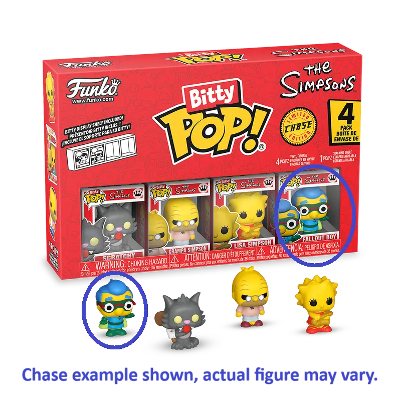 Funko: Bitty Pop! - Simpsons (Series 4) - 4-Pack (Scratchy) Vinyl Figures (85710) Last One! 1