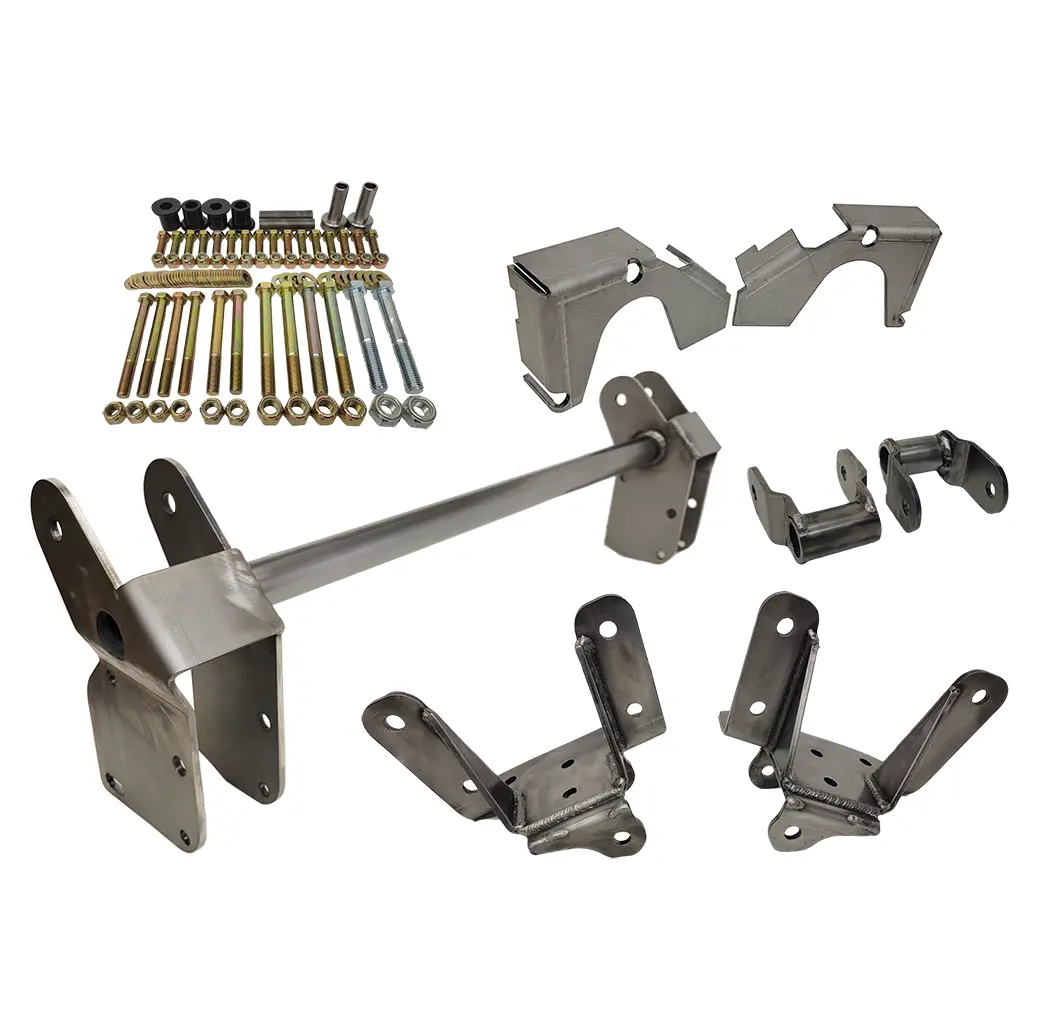 2" Front Shackle Reversal Super Duty Axle Conversion - 1985-1991 Ford F-Series 1