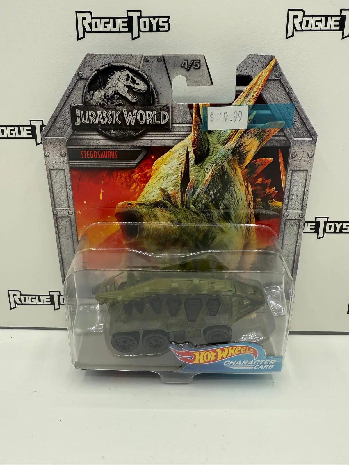 Mattel Hot Wheels Character Cars Jurassic World Stegosaurus 1