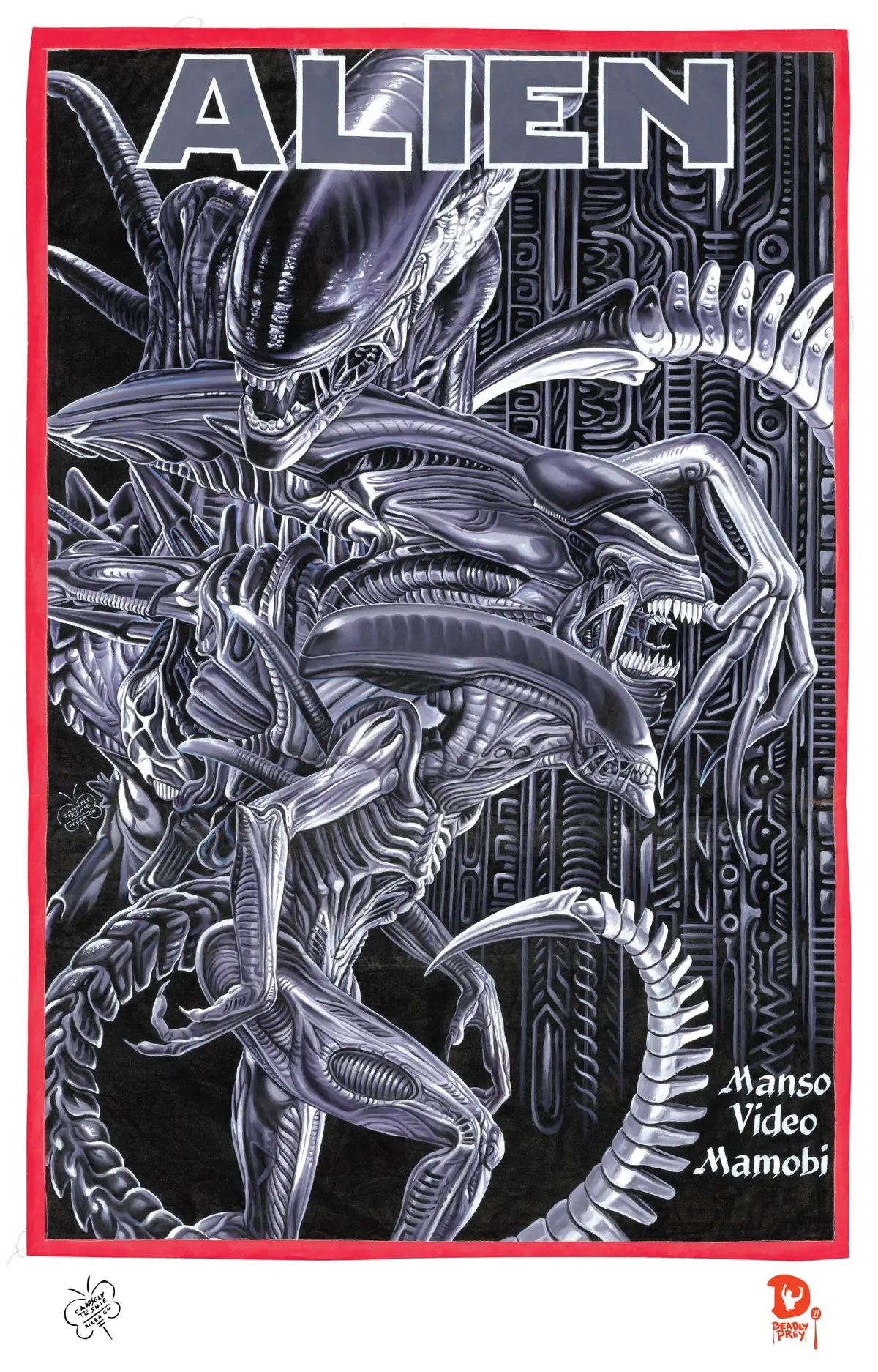 Alien (All Xenomorphs - High Quality Print) - C.A. Wisely 1