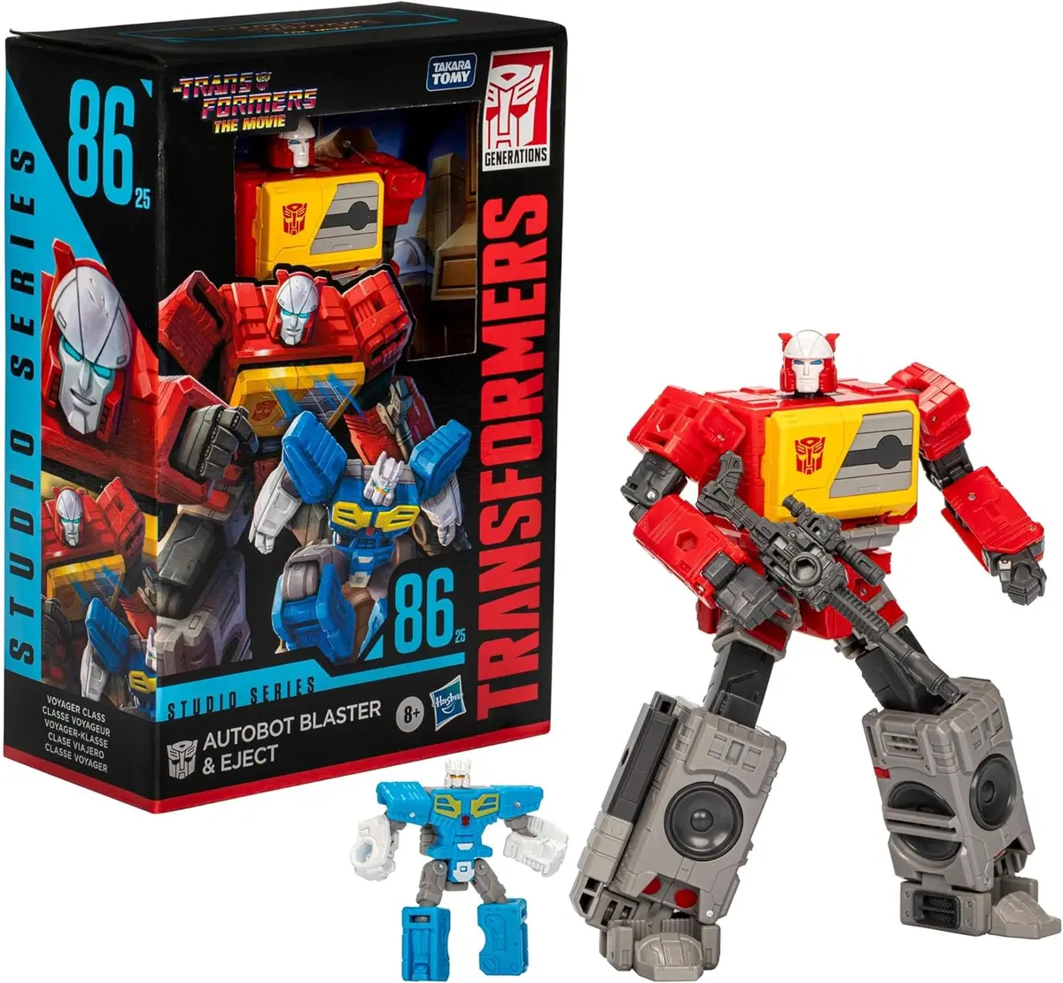 Transformers - Studio Series 86-25 - Voyager Class - Autobot Blaster & Eject Action Figures (F9654) 1