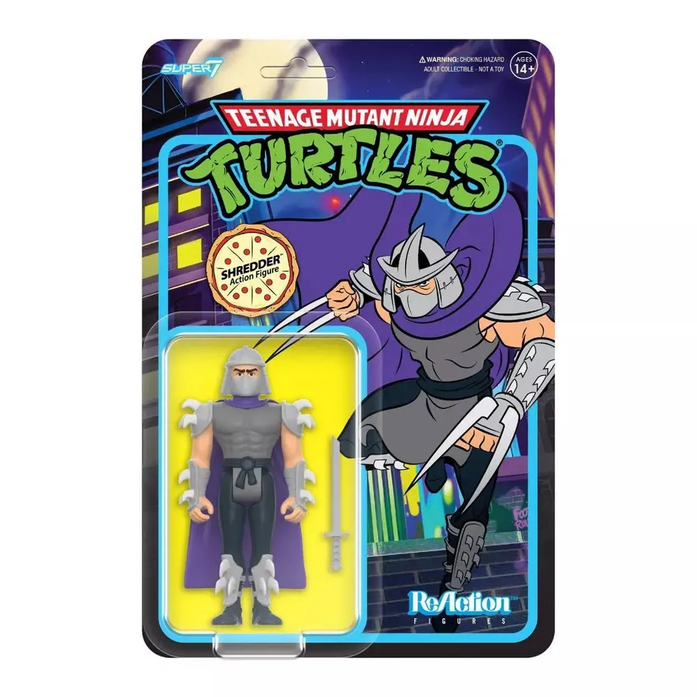 Super7 Reaction Figures - Teenage Mutant Ninja Turtles W8 - Shredder (Cartoon) Action Figure (83059) 1