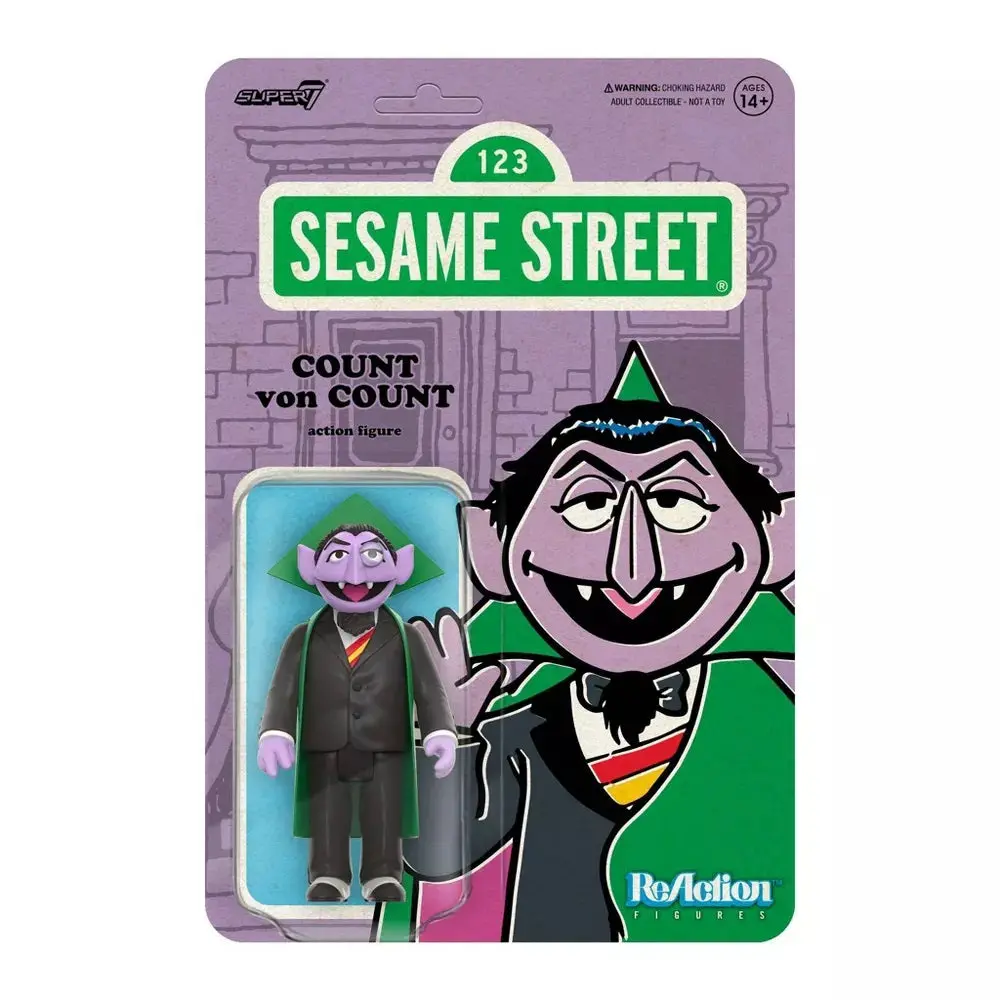 Super7 Reaction Figures - Sesame Street - Wave 1 - Count Von Count Action Figure (85737) Sold Out 1