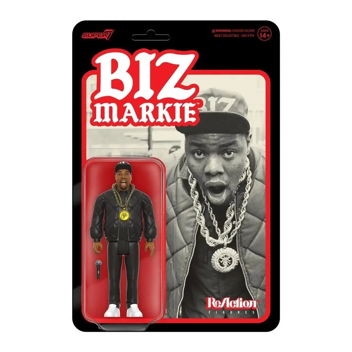 Super7 Reaction Figures - Hip Hop Legends - Wave 1 - Biz Markie Action Figure (82232) Low Stock 1