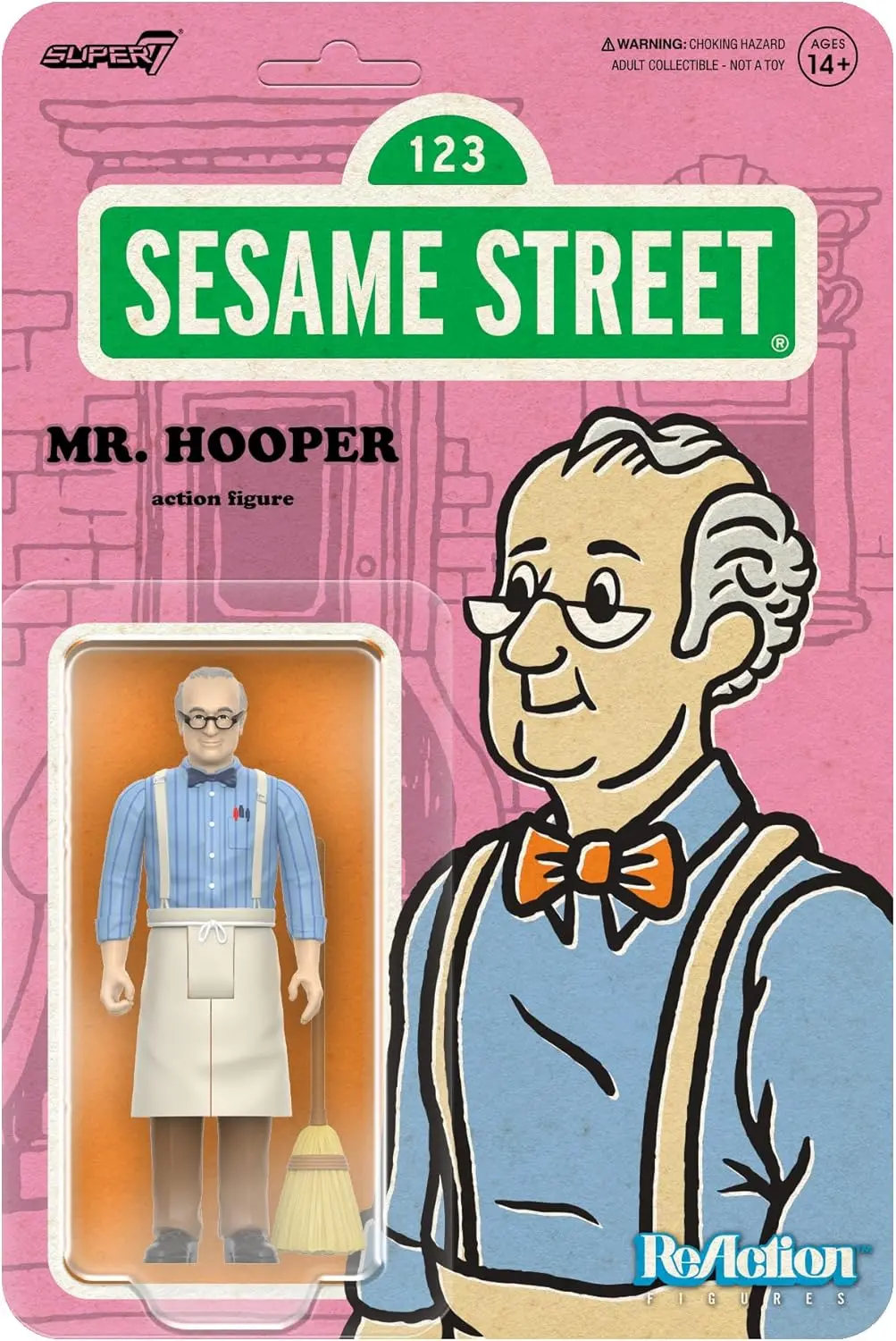 Super7 Reaction Figures - Sesame Street - Wave 3 - Mr. Hooper Action Figure (87856) Last One! 1