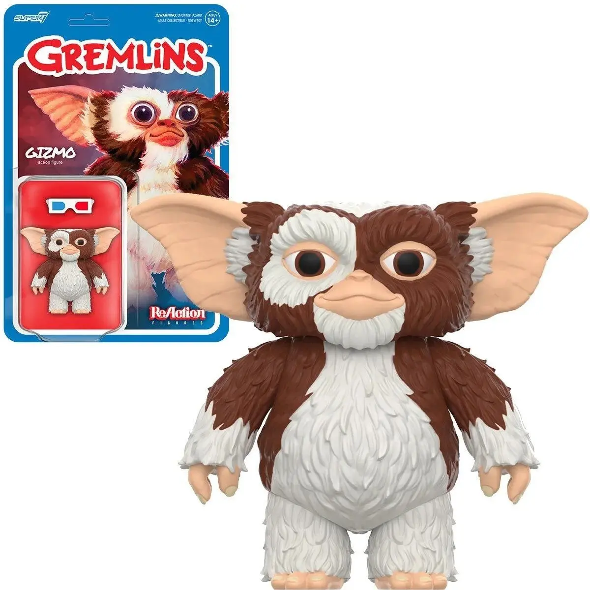 Super7 Reaction Figures - Gremlins - Wave 1 - Gizmo 3.75-Inch Action Figure (84652) 1