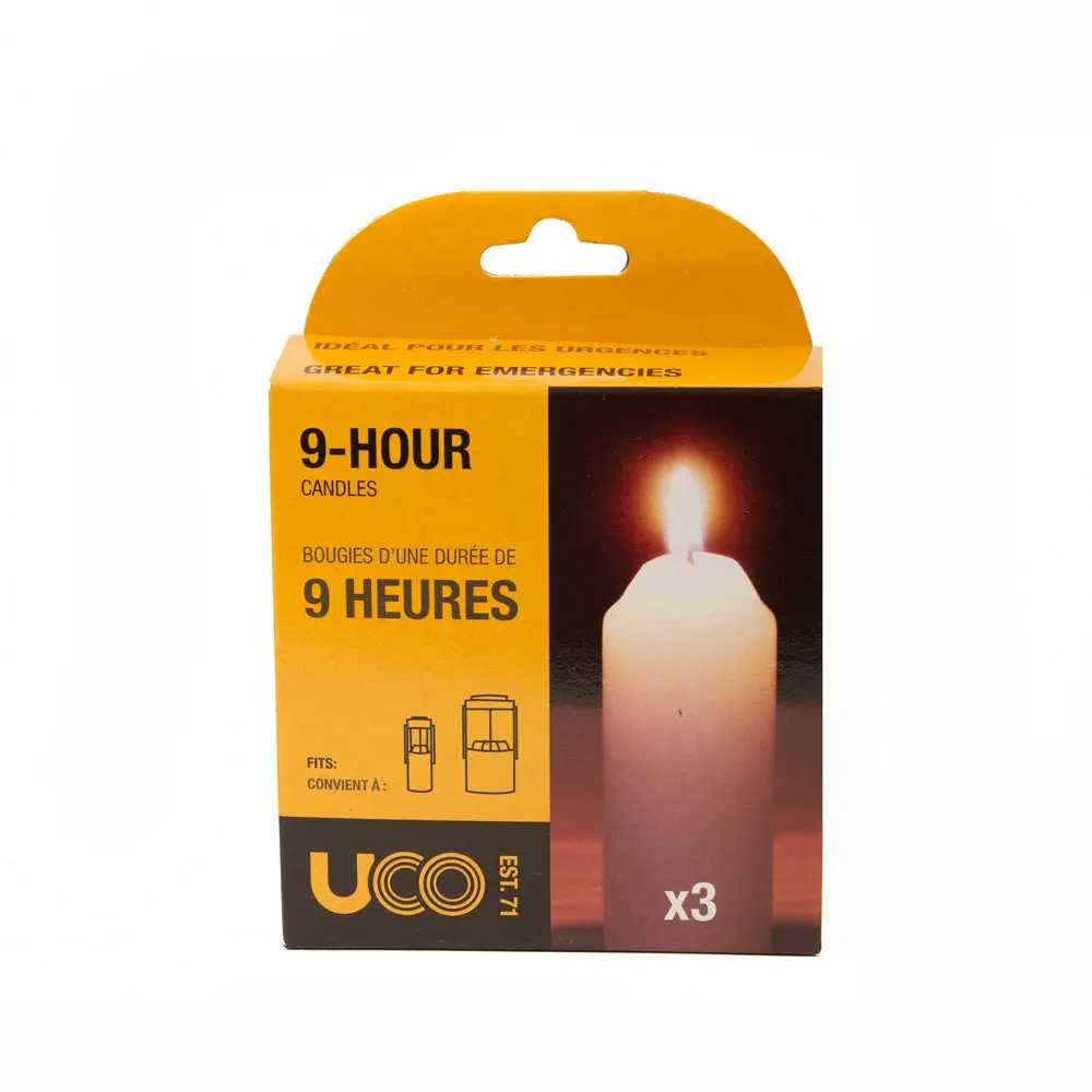 9 Hour Candle For Uco Candle Lantern  (3-Pack) 1
