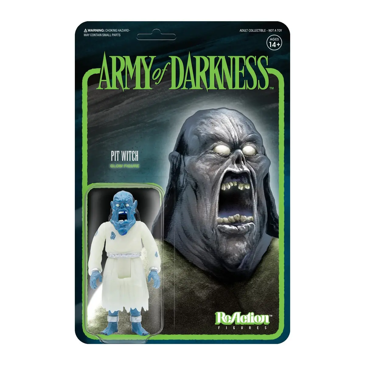 Super7 Reaction Figures - Army Of Darkness: Pit Witch (Glow In The Dark) 2021 Sdcc Exclusive (81104) Last One! 1