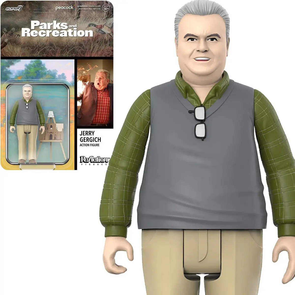 Super7 Reaction Figures - Parks And Recreation - Jerry Gergich Action Figure (82377) Low Stock 1