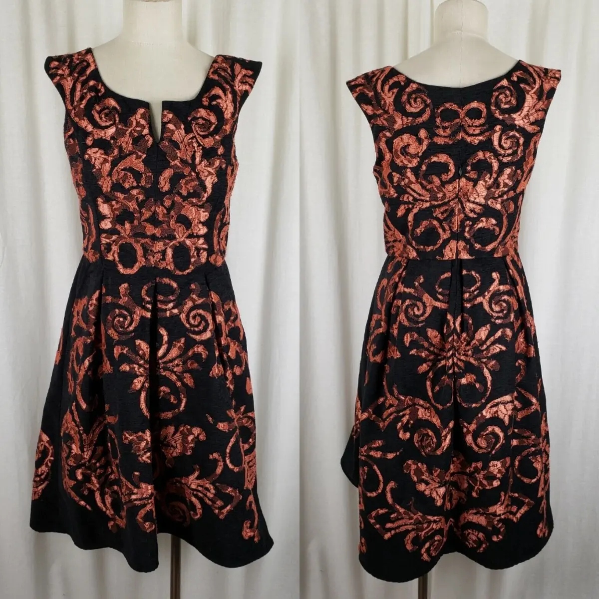 Yoana Baraschi Anthropologie Mirissa Fit & Flare Twirl Dress Womens 4 Tapestry 1